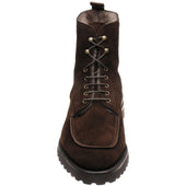 Carlos Santos 1469 mens rubber-soled boots in brown suede