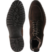 Carlos Santos 1469 mens rubber-soled boots in brown suede