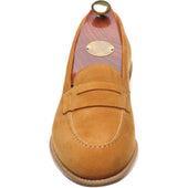 Carlos Santos 1591 mens loafers in ginger suede