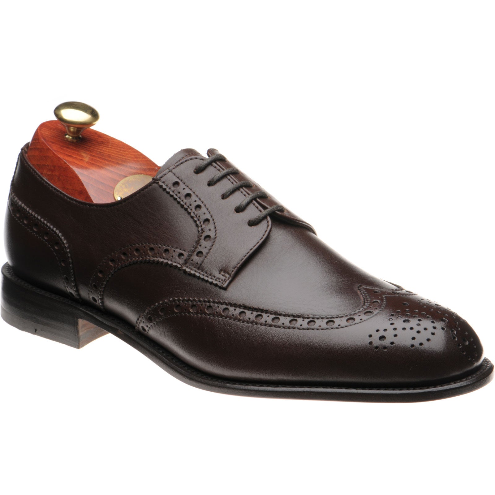 Carlos Santos 6237 mens brogues in brown calf