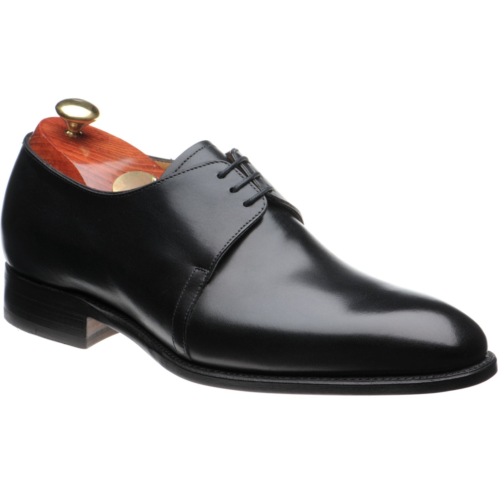 Carlos Santos 7201 mens Derby shoes in black shadow
