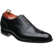 Carlos Santos 7273 mens brogues in black shadow
