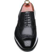 Carlos Santos 7273 mens brogues in black shadow