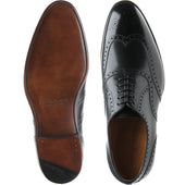 Carlos Santos 7273 mens brogues in black shadow