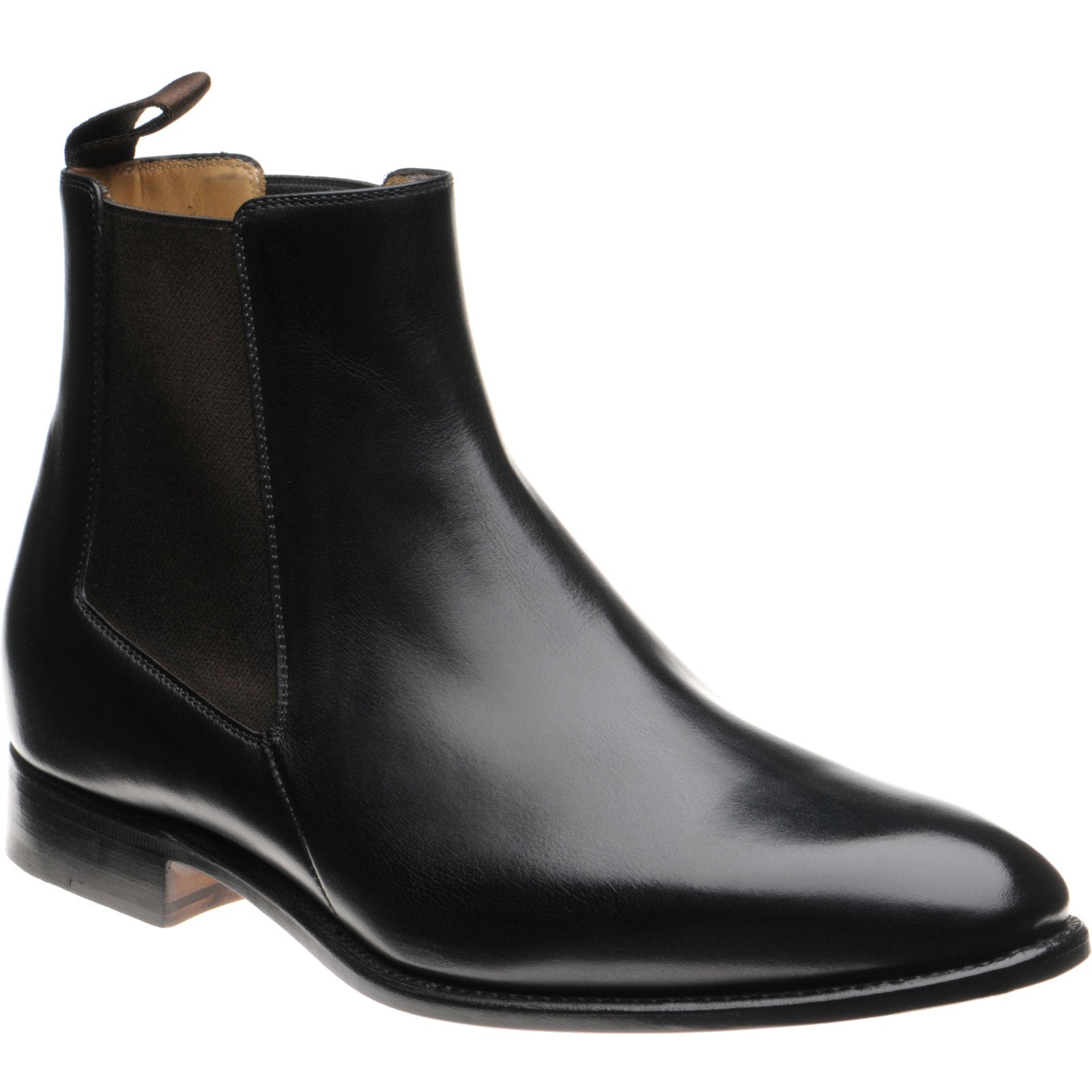 Carlos Santos 7902 mens Chelsea boots in black shadow