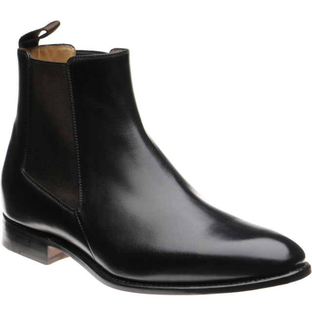 Carlos Santos 7902 mens Chelsea boots in black shadow