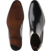 Carlos Santos 7902 mens Chelsea boots in black shadow