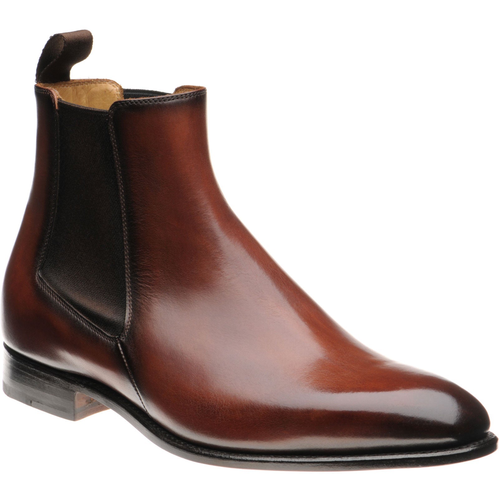 Carlos Santos 7902 mens Chelsea boots in wine shadow