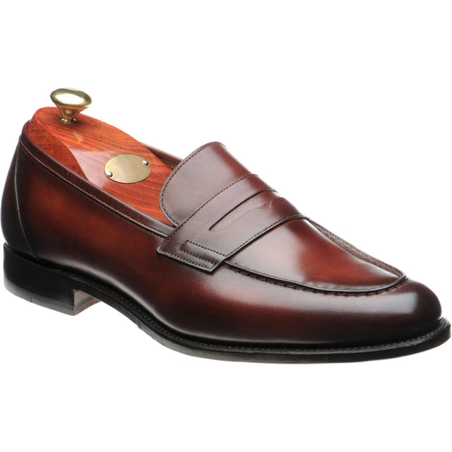 Carlos Santos 9176 mens loafers in wine shadow