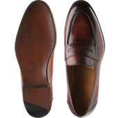 Carlos Santos 9176 mens loafers in wine shadow