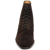 Carlos Santos 9654 mens rubber-soled boots in brown suede