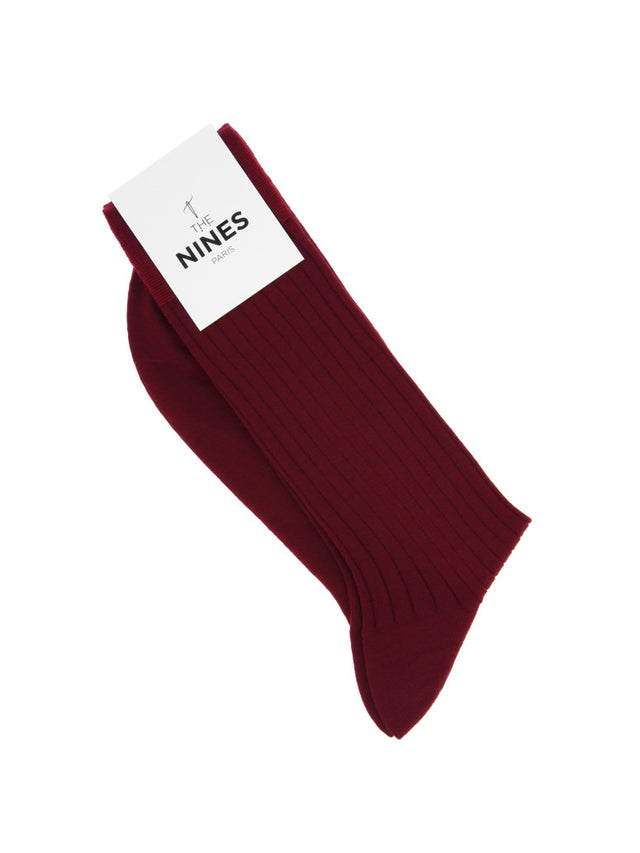 Carmine red new wool socks