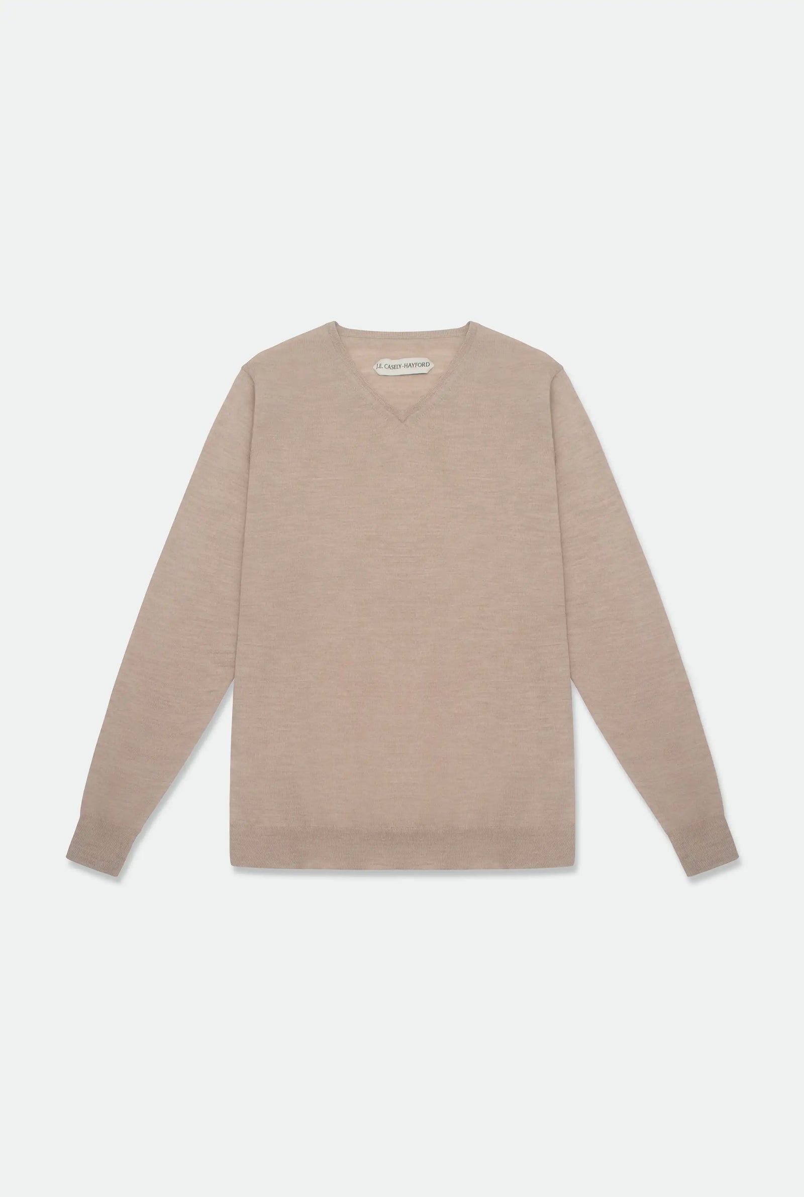 Jason Beige V Neck Knit