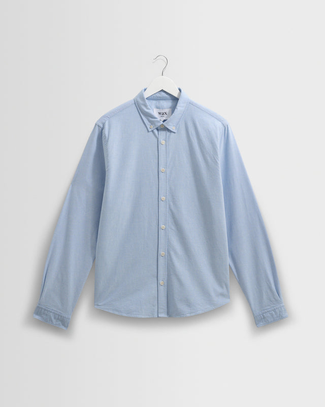 Caspian - Pale Blue Cotton Oxford Shirt