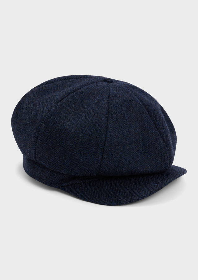 Casquette à chevron bleu marine