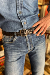 Cassidy 35mm Woven Leather Belt
