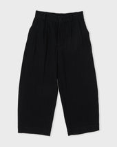 Japanese Stitch Cotton Robby Trouser, Washed Black