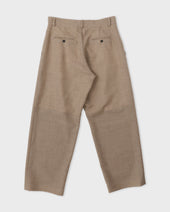 Pure New Wool Silas Trouser Dark Beige