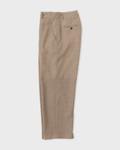 Pure New Wool Silas Trouser Dark Beige