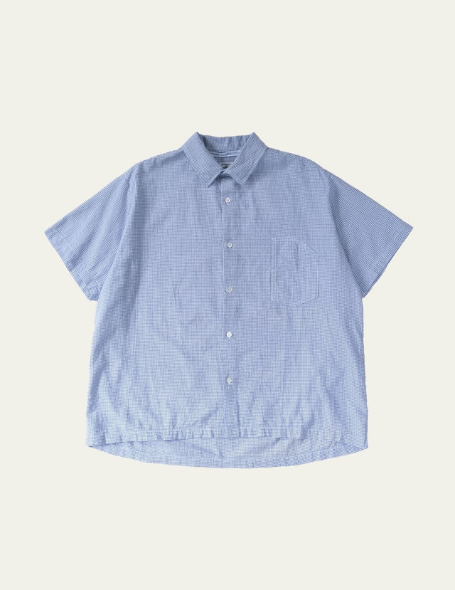 N.O.UN S/S SHIRT Blue Check | Directors Web Shop powered by BASE