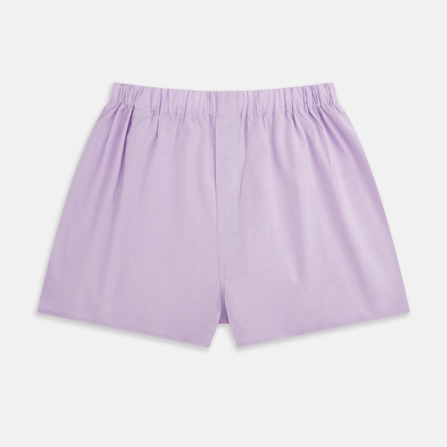 Plain Lilac Godfrey Boxer Shorts