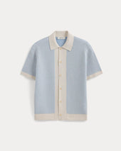 Button-Down Resort Polo | Light Heathered Oat/Open Air