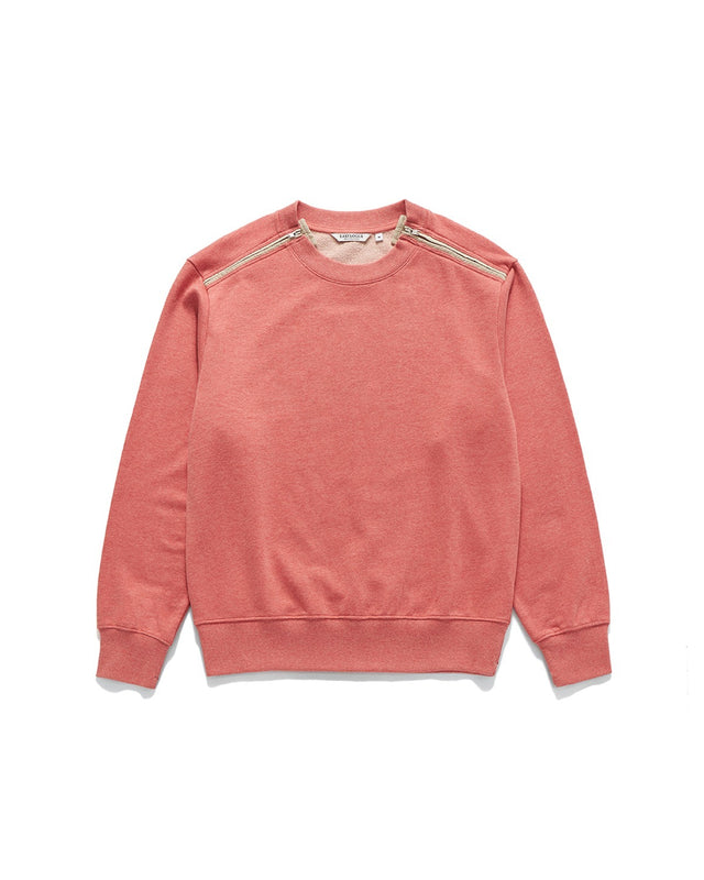 ARMY DOUBLE ZIP SWEAT SHIRTS / SALMON