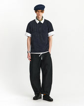 Cinch Back Curved Pants Linen