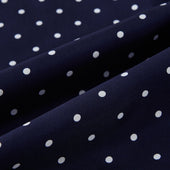 And White Spotted Silk Scarf