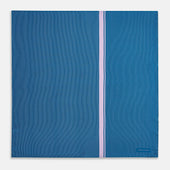 And Lilac Stripe Silk Pocket Square
