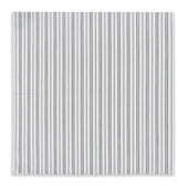 And Light Blue Track Stripe Hand Rolled Handkerchief