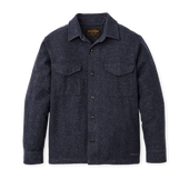 Heathered Wool Jac-shirt - Blue Heather