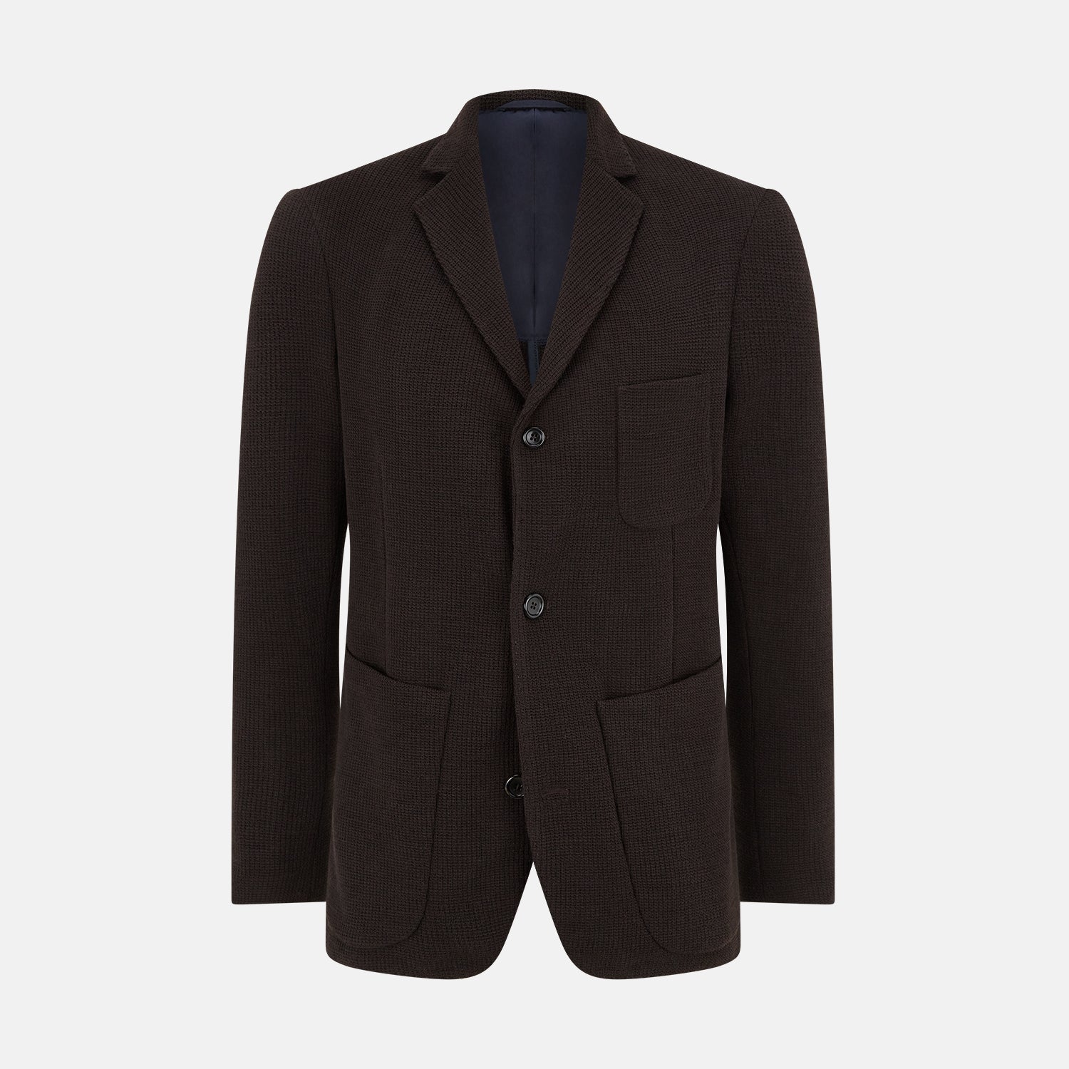 Dark Knitted Cambridge Blazer