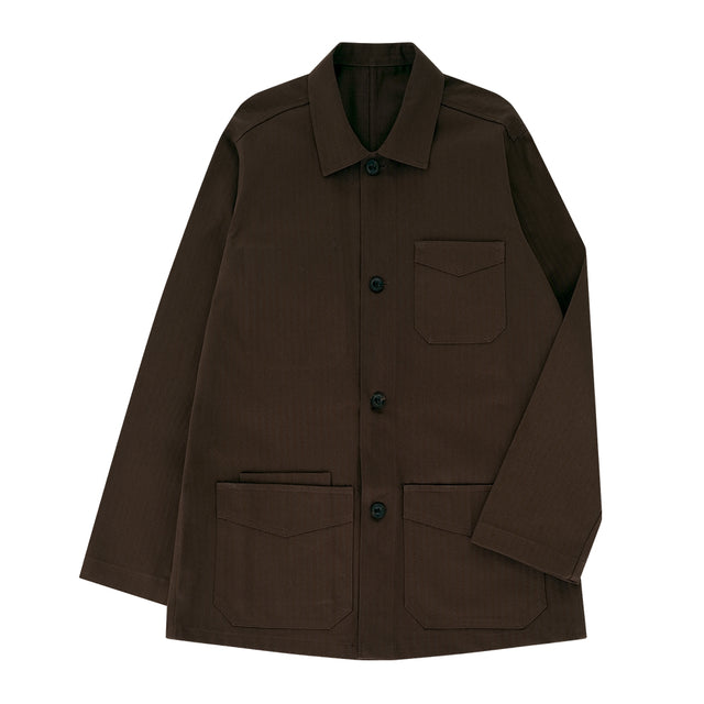 Comfort cotton Chore Jacket (Brown)