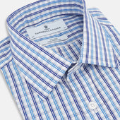 And Navy Multi Check Mayfair Shirt