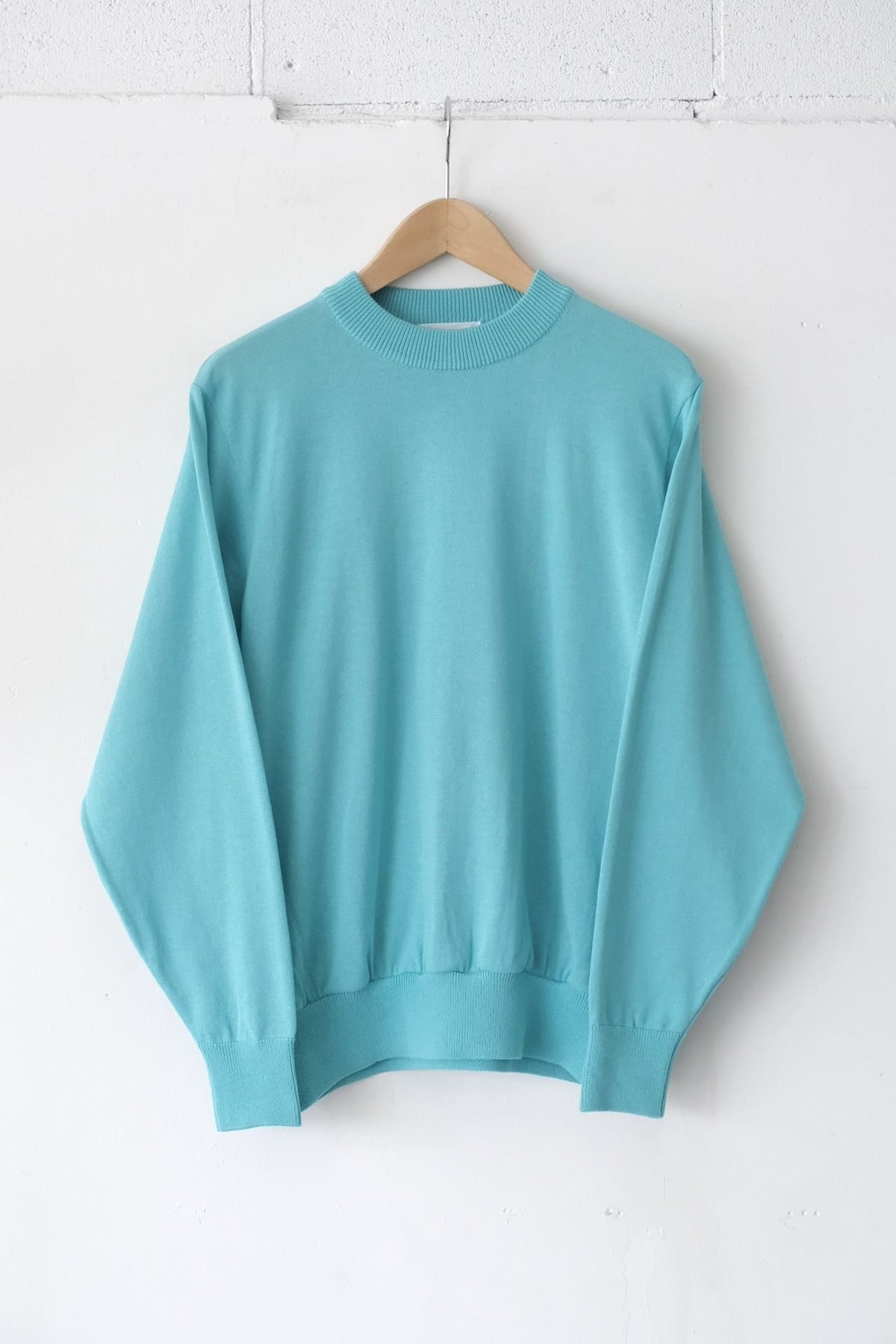 FUJITO Side Rib Sweater Turquoise,Charcoal | Directors Web Shop powered by BASE