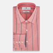 Coral Track Stripe Westminster Shirt