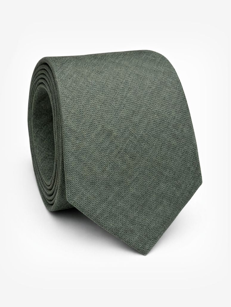 Cedar Green Silk Tie Bari