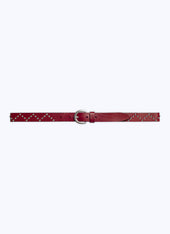Belt Clous En Cuir De Vachette