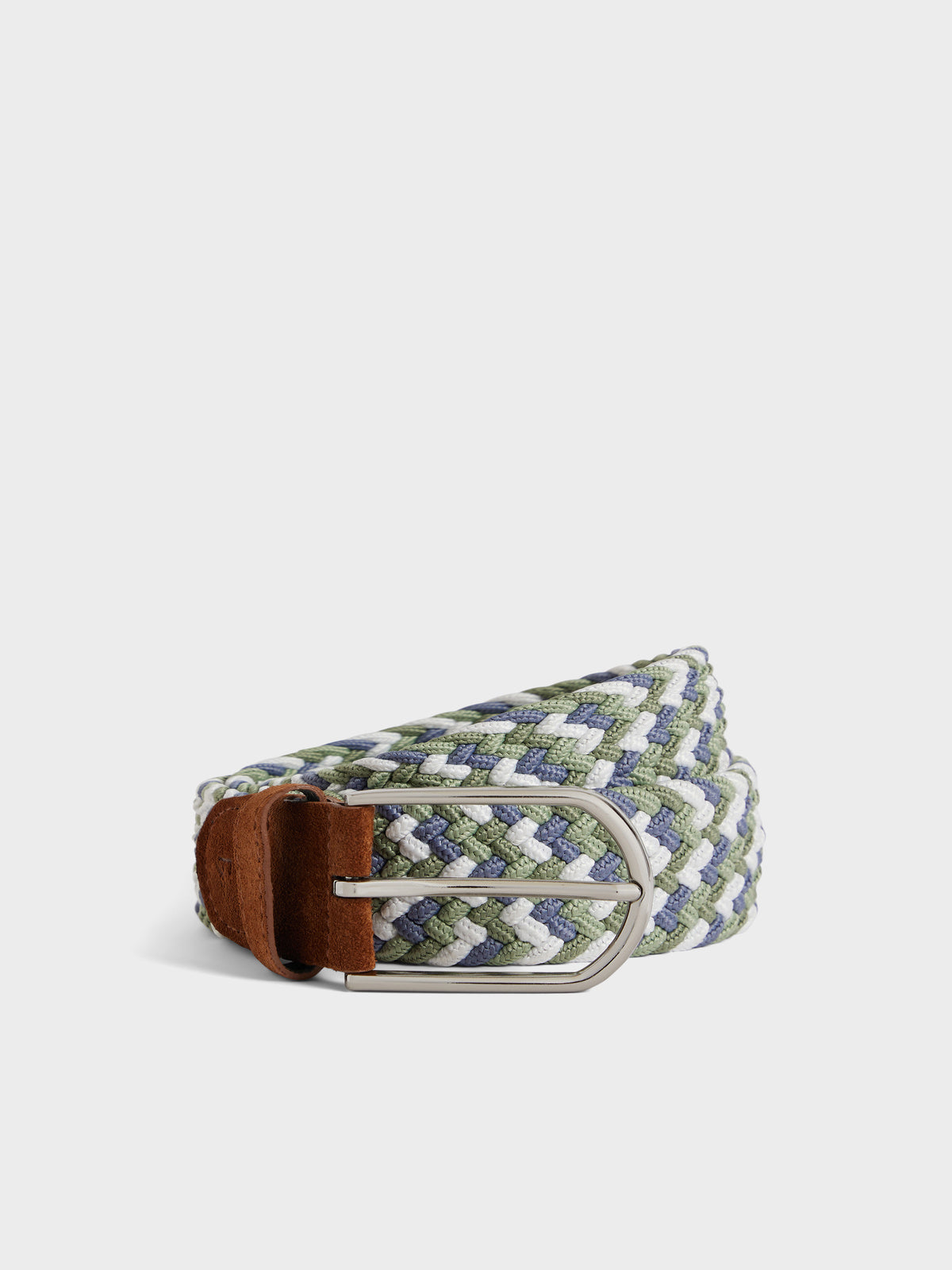 Ceinture Tress E Kaki Bleu Et Blanc