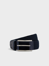 Ceinture tressée bleu marine