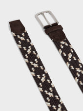 Ceinture Tress E Marron Fonc