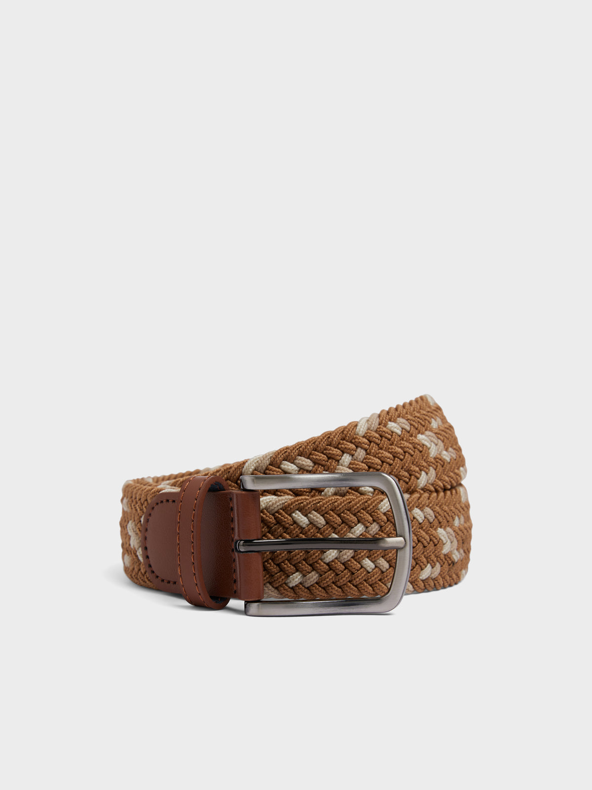 Ceinture Tress E Marron Et Cru