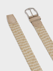 Ceinture Tress E Beige Et Cru