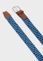 Ceinture Tress E Bleu Ardoise Et Bleu Ciel