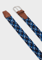 Ceinture Tress E Bleu Marine Bleu Turquin Et Blanc