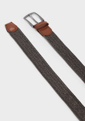 Ceinture Tress E Bleu Marine Et Beige