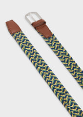 Ceinture Tress E Vert Jaune Et Bleu Jeans