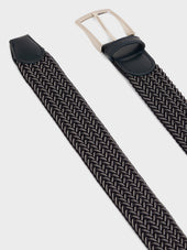 Ceinture Tress E Bleu Marine Et Gris