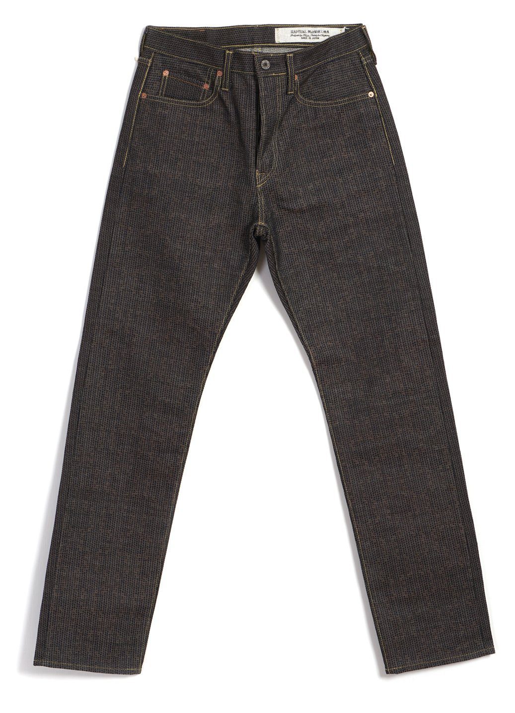 CENTURY DENIM MONKEY CISCO | Kakishibu-Dyed Sashiko Denim Pant | N5S Persimmon